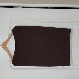 St. John Collection By Marie Gray Size 10 Women's Dark Brown Pencil Skirt